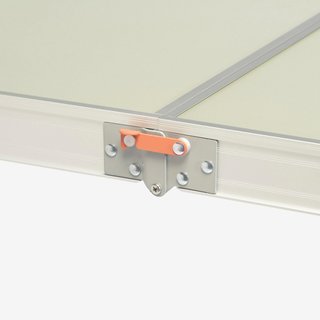 Mesa plegable de camping con 4 taburetes regulable en
