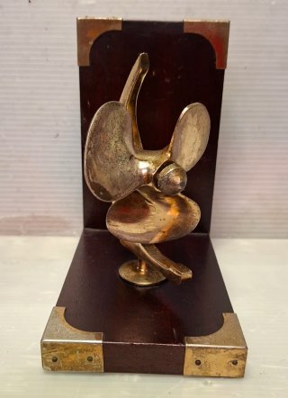Scultura elica in ottone