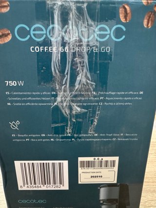 Cafetera Cecotec con termo