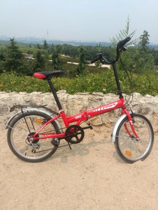 Bici plegable urbana F-Park roja 20"