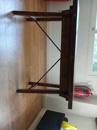 Mesa plegable madera y metal