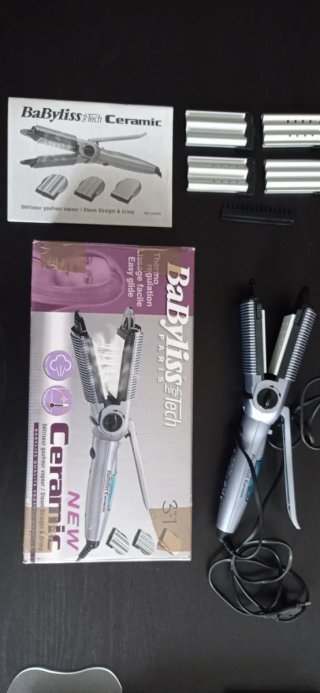 Modelador de Cabelo BaByliss Steam Straight & Crim