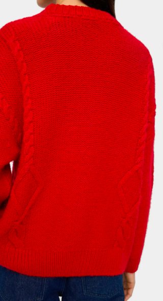 Jersey Parfois Rojo Oversize Talla S