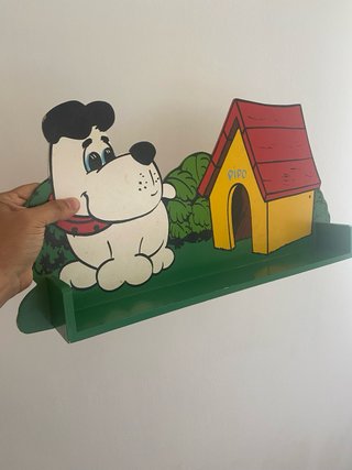 Estantería infantil madera perro y casa