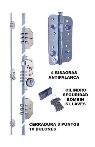 PUERTA BLINDADA SAPELLY-BLANCO