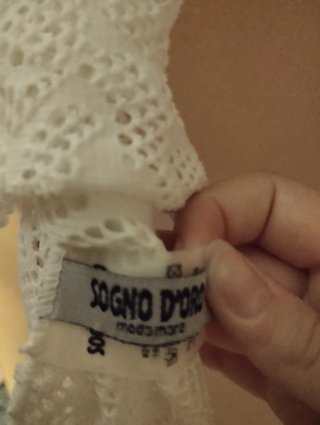 Copricostume pizzo bianco TL L