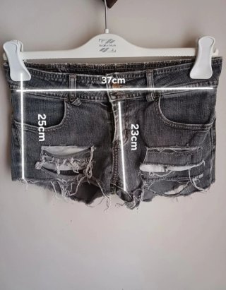 Shorts Lee vintage neri strappati