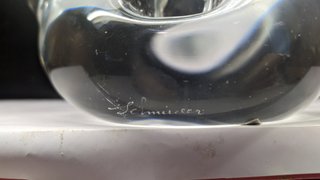 Antiguo Reloj Cristal Schneider Francia Años 50