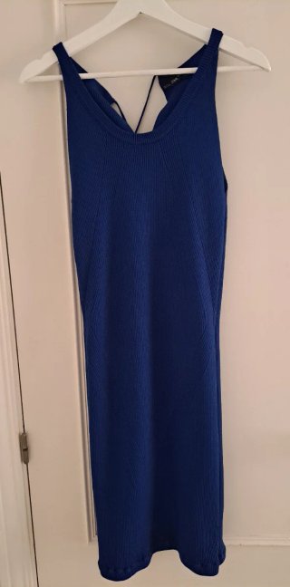 Vestido azul de punto talla M/S
