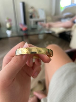Pulsera Chapada en Oro