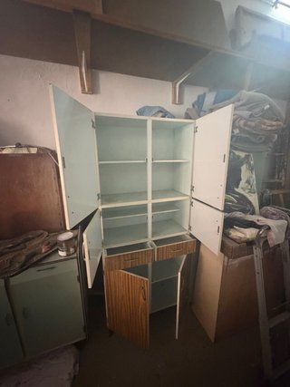 Mueble Auxiliar Alacena Madera Diseño Años 50