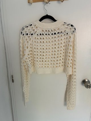 Conjunto Jersey y Falda Beige/Blanco