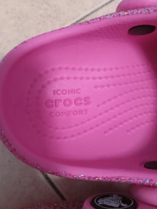 Crocs C8 (24/25) Rosa Glitter
