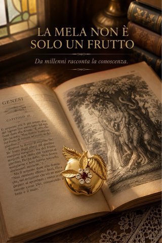 Spilla CORO USA Anni '50 Vintage Oro e Rosso
