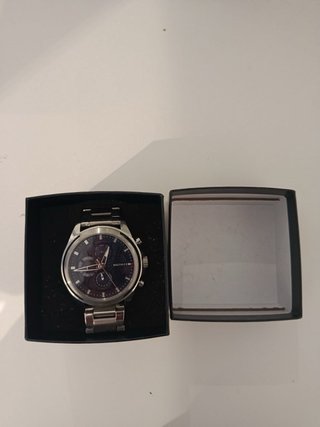 Reloj Tommy Hilfiger Plateado Azul Nuevo