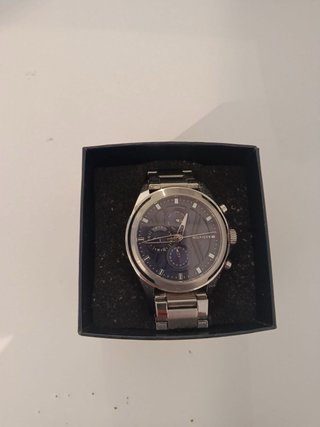 Reloj Tommy Hilfiger Plateado Azul Nuevo