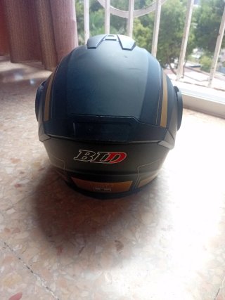 Casco de moto BTD negro