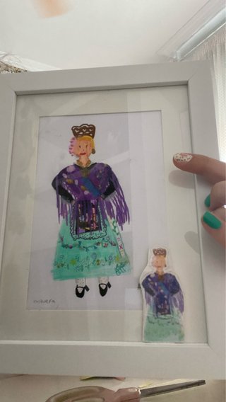 Ilustración personalizada enmaracada
