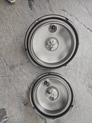 Coppia coperchi AMC Secuquick 30 cm e 24cm