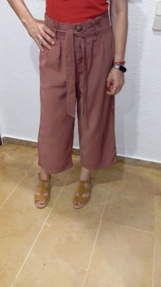 Pantalón culotte talle alto