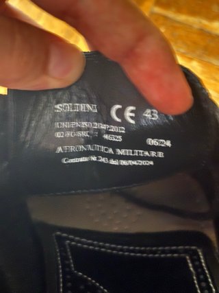 Scarpe eleganti nere uomo aeronautica militare