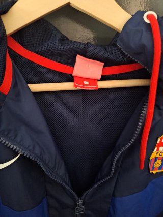 Cortavientos Nike FC Barcelona Azul/Rojo