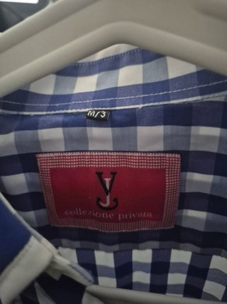 Camisa de cuadros azul y blanca Talla M