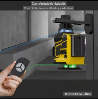 Nivel Láser 4D 16 Líneas Color Trípode Maletín