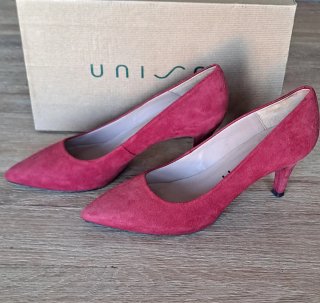 Zapatos Unisa Ante Rojo T37.5