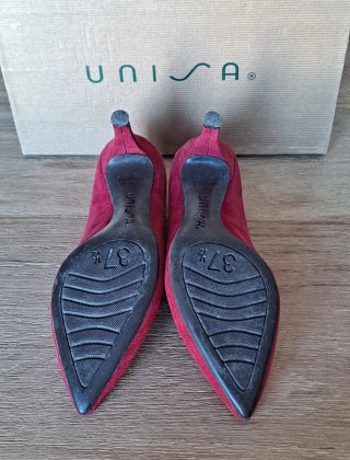 Zapatos Unisa Ante Rojo T37.5