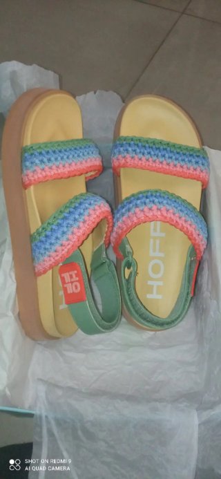 Sandalias HOFF multicolor y verde