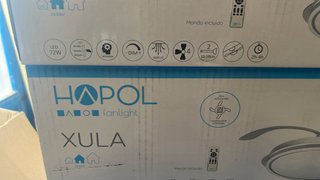 Ventilador de techo Hopol con palas retráctiles