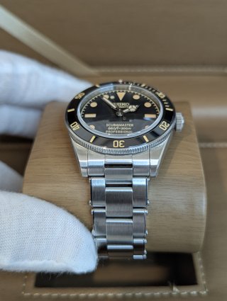 Reloj Seiko Mod Scubamaster Negro Plateado Naranja