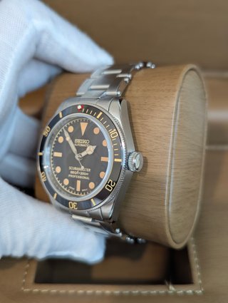 Reloj Seiko Mod Scubamaster Negro Plateado Naranja