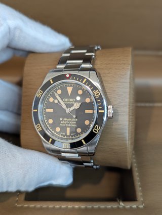 Reloj Seiko Mod Scubamaster Negro Plateado Naranja