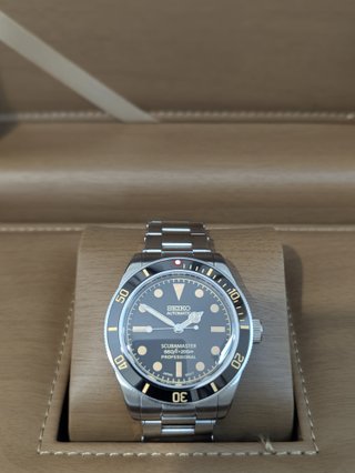 Reloj Seiko Mod Scubamaster Negro Plateado Naranja