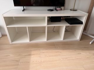 Mueble TV blanco madera