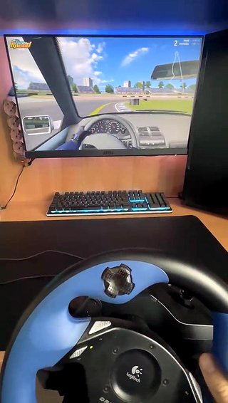 Volante Logitech Driving Force per PlayStation 2