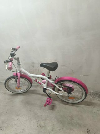 Bicicleta infantil B'TWIN Rueda 16 Rosa