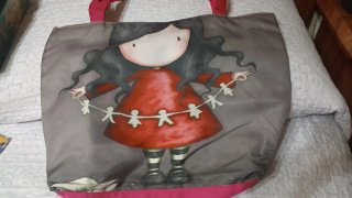 Bolso Gorjuss con dibujo de niña