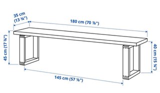 Banco de madera Ikea