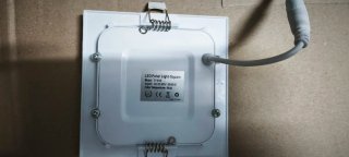 Numero 10 Plafoniere LED quadrata con driver