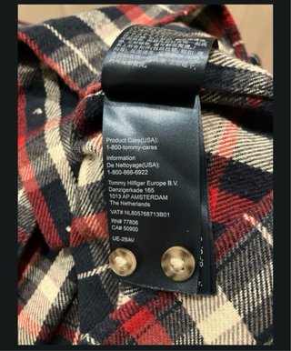 Camisa cuadros Tommy Hilfiger Talla XS