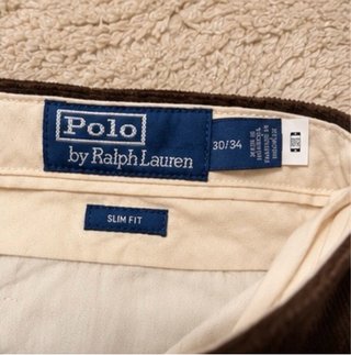 Pantaloni Polo Ralph Lauren a coste 30x34