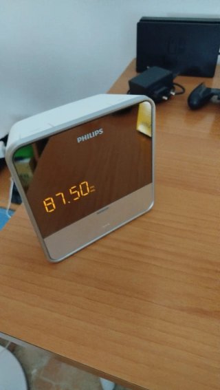 Radio despertador Philips con soporte para iPod