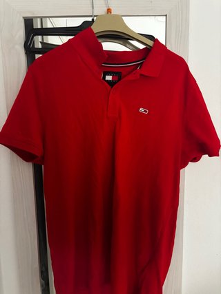 Polo Tommy Jeans Rojo Talla M