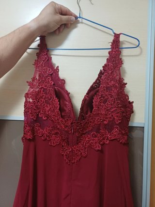 Vestido granate boda/fiesta