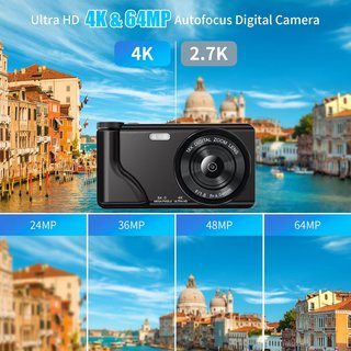 Cámara Digital OBEST 4K 64MP