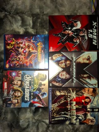 Lote 5 Películas Marvel Blu-ray y DVD