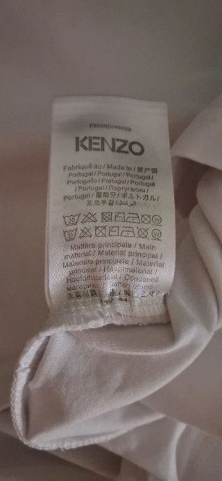 Camiseta Kenzo Tiger Paris Blanca Talla M